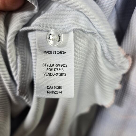 Splendid Juno Fuzzy Rib Henley Pastel Blue Pink Plaid Pajama Top Size XL - Picture 4 of 7